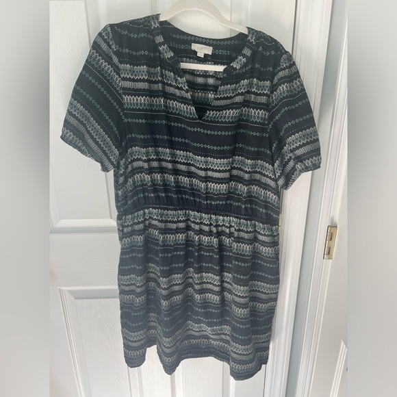 Loft Outlet black dress XL short sleeved - Picture 1 of 7